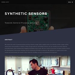 Synthetic Sensors