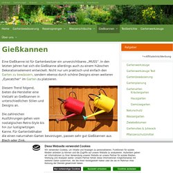 Gießkannen - Praktische Helfer für drinnen und draußen