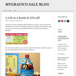 CRAFTS BLOG » Blog Archive » A Gift in a Bottle & 25% off!