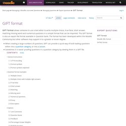 GIFT format