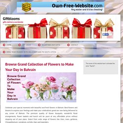 giftblooms - Browse Grand Collection of Flowers to Make Your Day in Bahrain