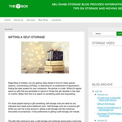 Gifting A Self-storage