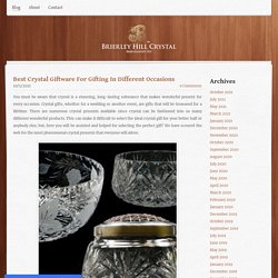 Best Crystal Giftware For Gifting In Different Occasions - Brierley Hill Crystal