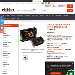 GIGABYTE GEFORCE GTX 1050 D5 2GB GDDR5