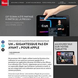 Un « gigantesque pas en avant » pour Apple - La Presse+