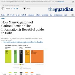 How Many Gigatons of Carbon Dioxide? The Information is Beautiful guide to Doha