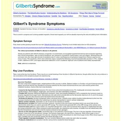 Gilbert's Syndrome Symptoms
