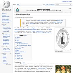 Gilbertine Order