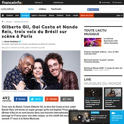 Gilberto Gil, Gal Costa et Nando Reis, trois voix du Brésil sur scène à Paris