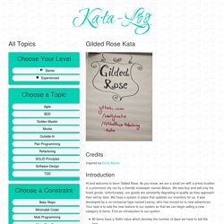 Gilded Rose Kata