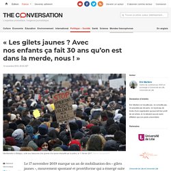 « Les gilets jaunes ? Avec nos enfants ça fait 30 ans qu’on est dans la merde, nous ! »