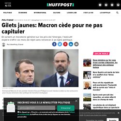Gilets jaunes: Macron cède pour ne pas capituler