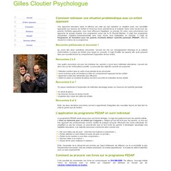 Gilles Cloutier Psychologue - PEDAP