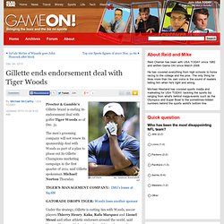 Gillette ends endorsement deal with Tiger Woods