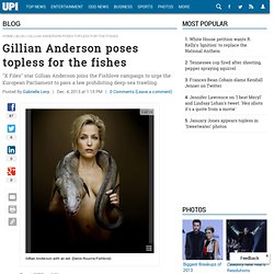 Gillian Anderson poses nude for Fishlove