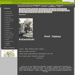 prof. Tadeusz Kotarbiński