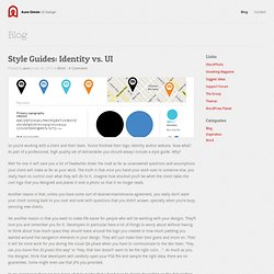 Aure Gimón » Style Guides: Identity vs. UI