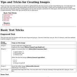 GIMP: Tips and Tricks for Creating Images