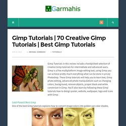 70 creative Gimp tutorials