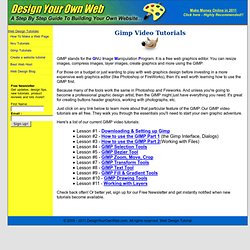 GIMP Video Tutorials