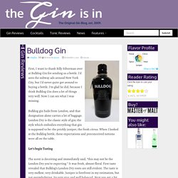 Gin Reviews: Bulldog Gin