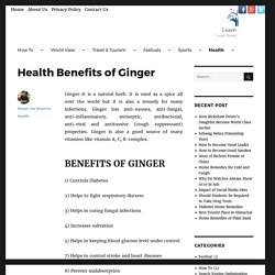 Ginger home remedies