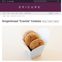 Gingerbread "Crackle" Cookies