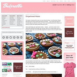 Gingerbreads Heads & bakerella.com