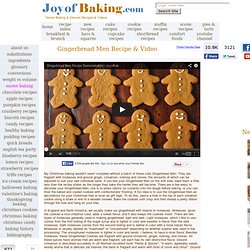 Gingerbread Men Recipe