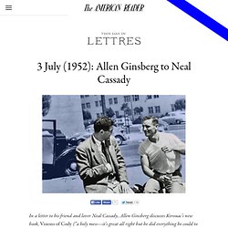 3 July (1952): Allen Ginsberg to Neal Cassady