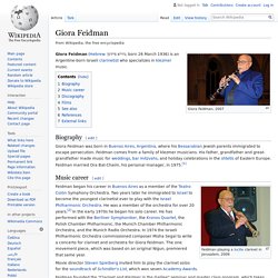 Giora Feidman - Wikipedia