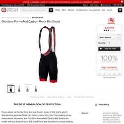 Giordana FormaRed Carbon Men's Bib Shorts