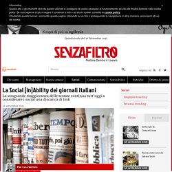La Social [In]Ability dei giornali italiani