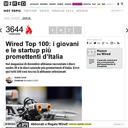 Top 100: i giovani e le startup più promettenti d'Italia Wired