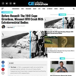 Before Roswell: The 1941 Cape Girardeau, Missouri UFO Crash With Extraterrestrial Bodies