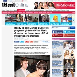 James Buckley's pregnant girlfriend Clair Meek attends The Inbetweeners premiere