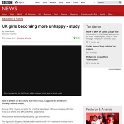 UK girls becoming more unhappy - study