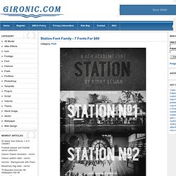 Font » Gironic - Graphics & Tutorials