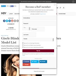 Gisele Bündchen Holds Top Spot in Forbes Model List