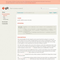 git-add Documentation