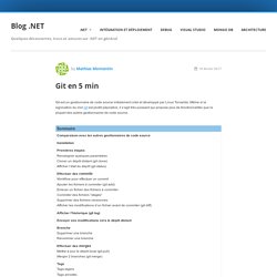 Git en 5 min - Blog .NET