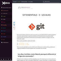 Git Essentials - 3 - les alias