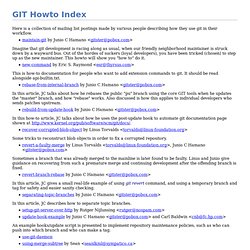 GIT Howto Index