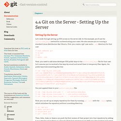 Setting Up the Server