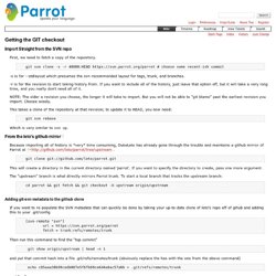 git-svn-tutorial – Parrot