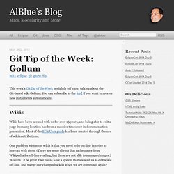 Git Tip of the Week: Gollum