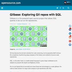 Gitbase: Exploring git repos with SQL