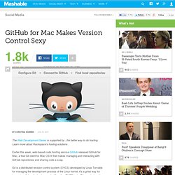 GitHub for Mac Makes Version Control Sexy
