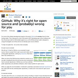 GitHub: Why it's right for open source and (probably) wrong for you