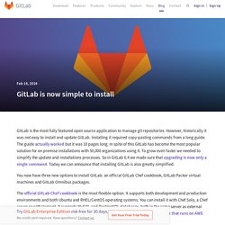 GitLab is now simple to install